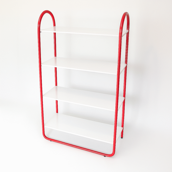 tubularred1 Tubular Bookcase قفسه - Image 1