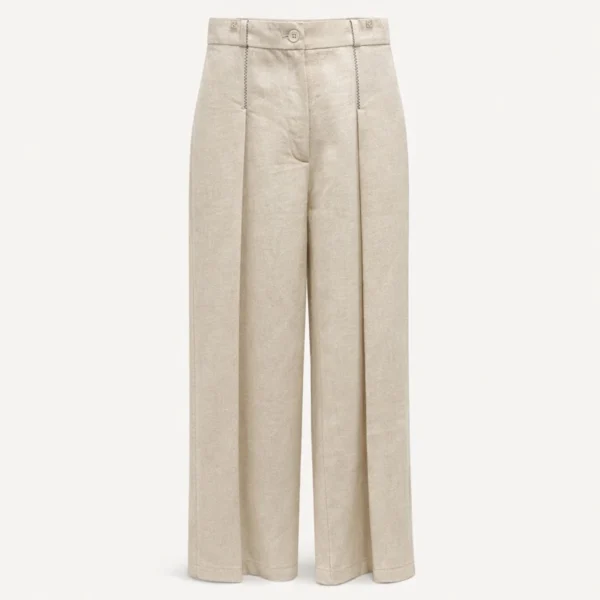 20251221_1612_Invisible Mannequin Pants_remix_01kd0evm41f81vf1qs5ththvq1 شلوار آزاده لینن - Image 1